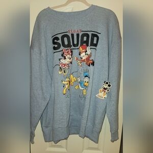 Disney Float Squad Crew Sweatshirt NWT XXL